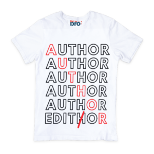 Kaos Lengan Pendek Author Putih