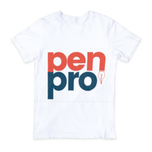 Kaos Lengan Pendek 'PenPro' Warna Putih